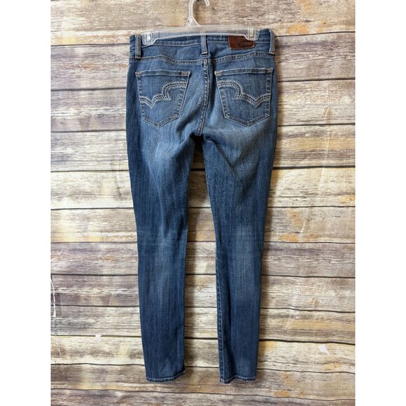 Big Star Alex Mid Rise Skinny Jeans Size 27 x‎ 32 Denim Buckle Stretch - Picture 3 of 6